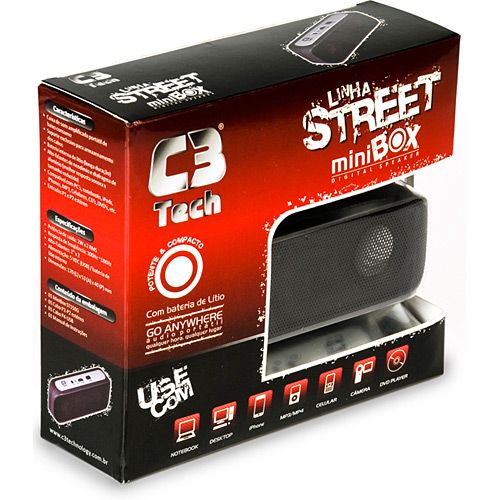 Caixa de Som Minibox ST-150G - C3 Tech