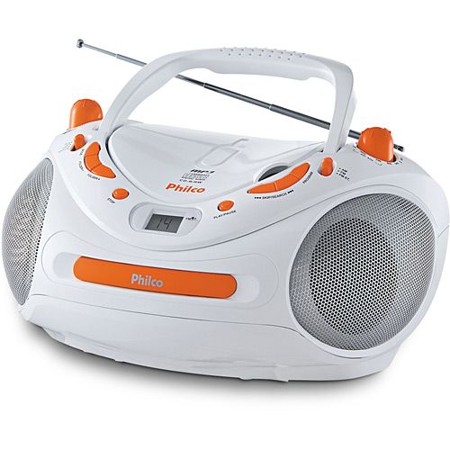Som Portátil, CD, CD-R/RW e MP3, Rádio AM/FM - Philco